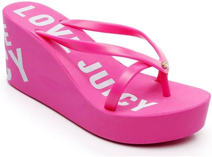 Chunky Flip Flops Womens Flip Flop Slip on Platform Sandals Summer Thong Heel Height Wedge Flip Flops for Women