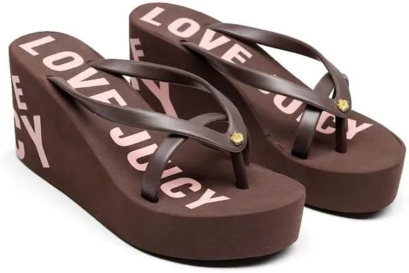 Chunky Flip Flops Womens Flip Flop Slip on Platform Sandals Summer Thong Heel Height Wedge Flip Flops for Women