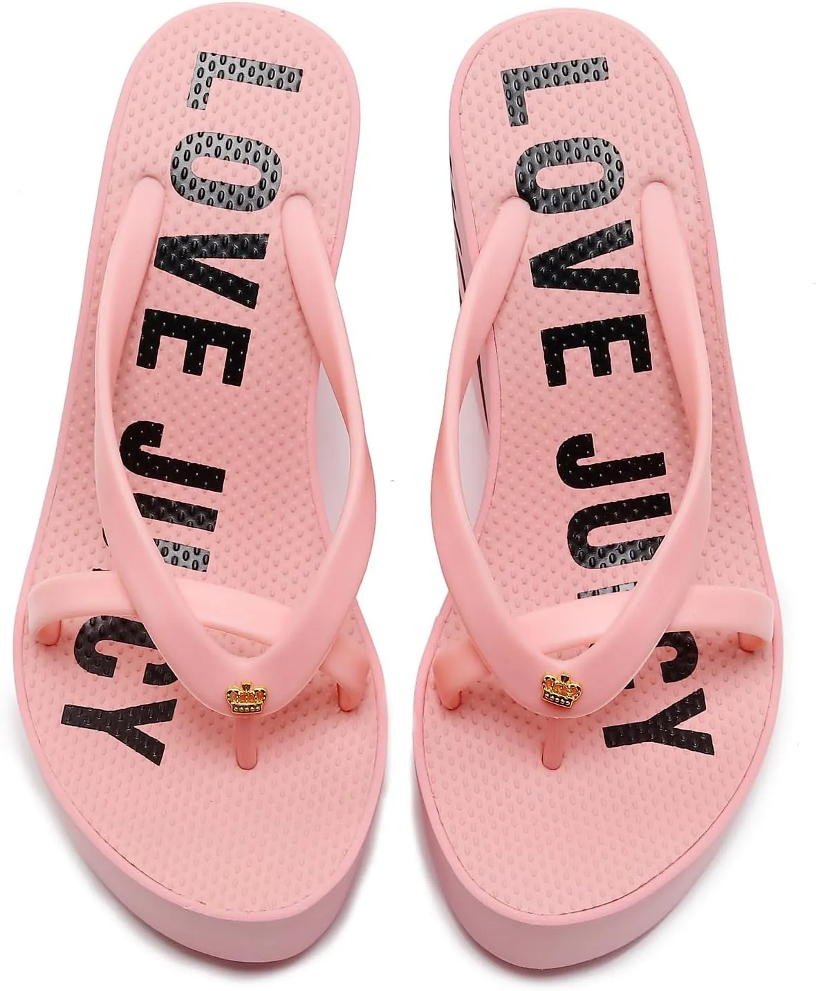 Chunky Flip Flops Womens Flip Flop Slip on Platform Sandals Summer Thong Heel Height Wedge Flip Flops for Women