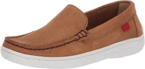Marc Joseph New York Kids Loafer, Tan Jeans Perforated/Contrast stitch, 4 US medium