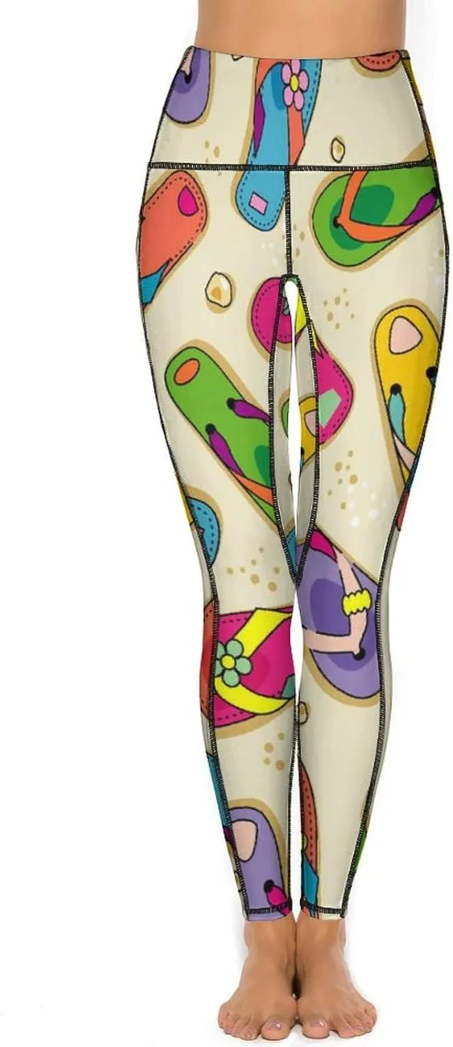 Nugier Soft Tummy Control Yoga Pants with Pockets, Women High Waist Leggings(S-2XL)